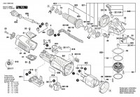Bosch 3 601 G9M 040 GWS 17-125 INOX Angle Grinder Spare Parts